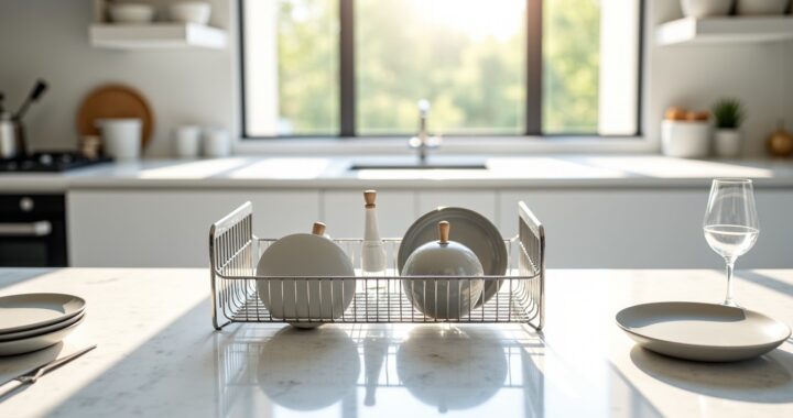 Égouttoir à vaisselle Tempo Alessi en acier inoxydable : alliez design élégant et fonctionnalité pratique