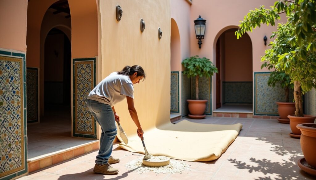 Tadelakt : l'art marocain de l'enduit lisse et parfaitement étanche