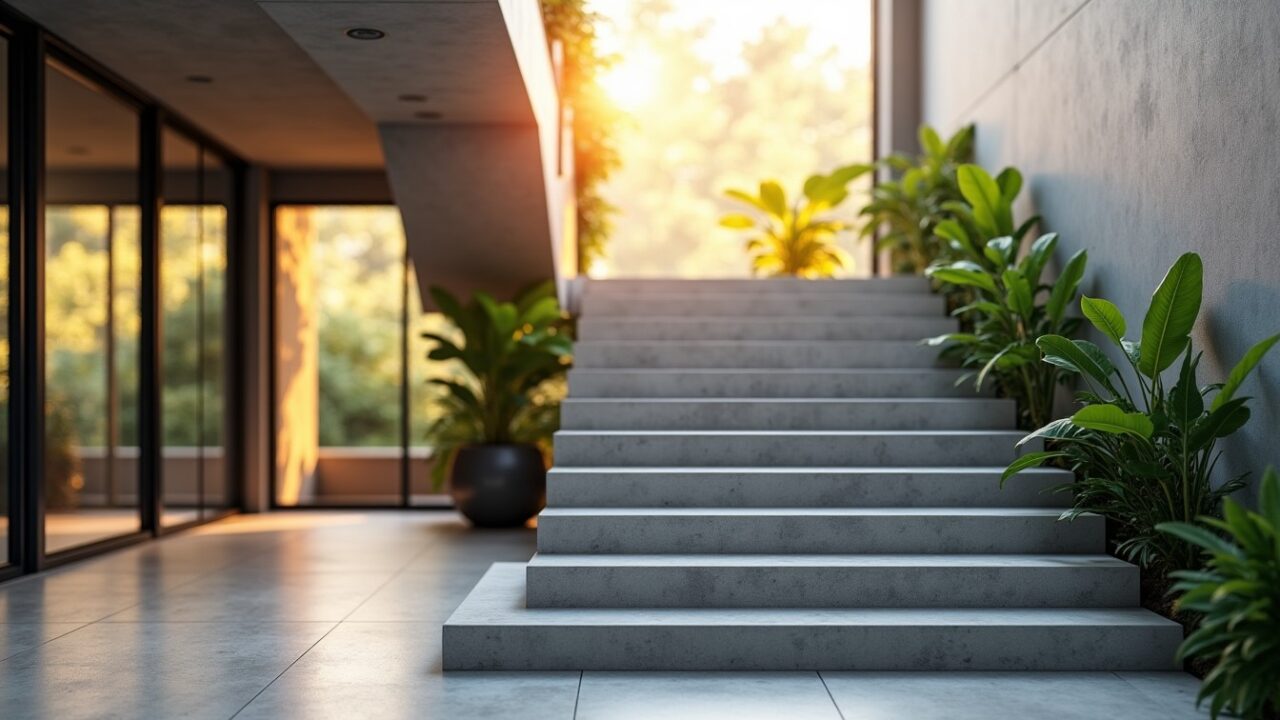 Comment transformer un escalier en béton : méthodes innovantes et matériaux performants