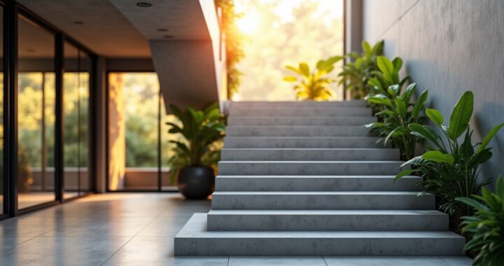 Comment transformer un escalier en béton : méthodes innovantes et matériaux performants