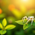 Araignée blanche au jardin : comment identifier la thomise variable