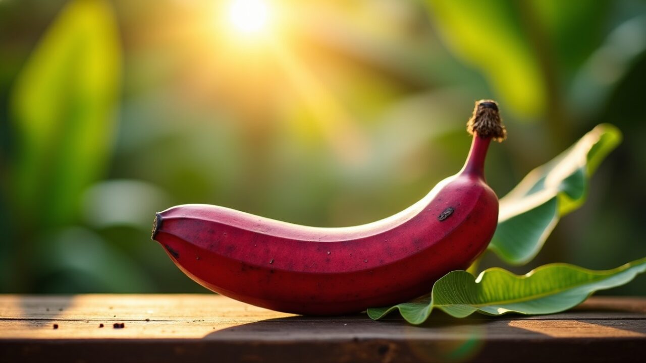 Banane rouge : découvrez ses bienfaits, ses particularités et nos astuces pour la savourer