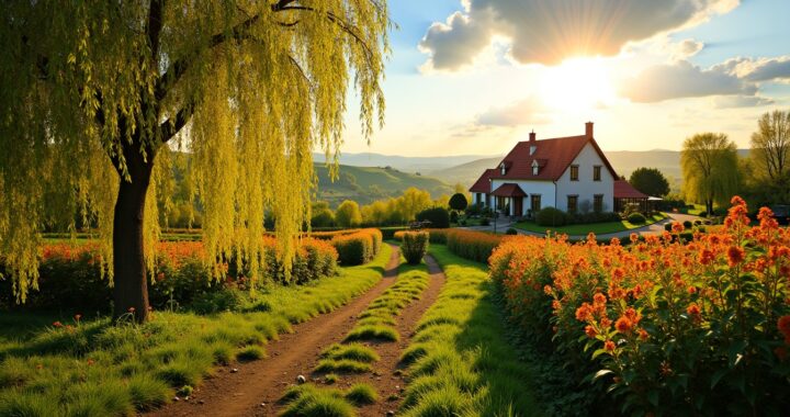 Saule crevette : quelle distance ideale respecter entre la maison et la plantation ?