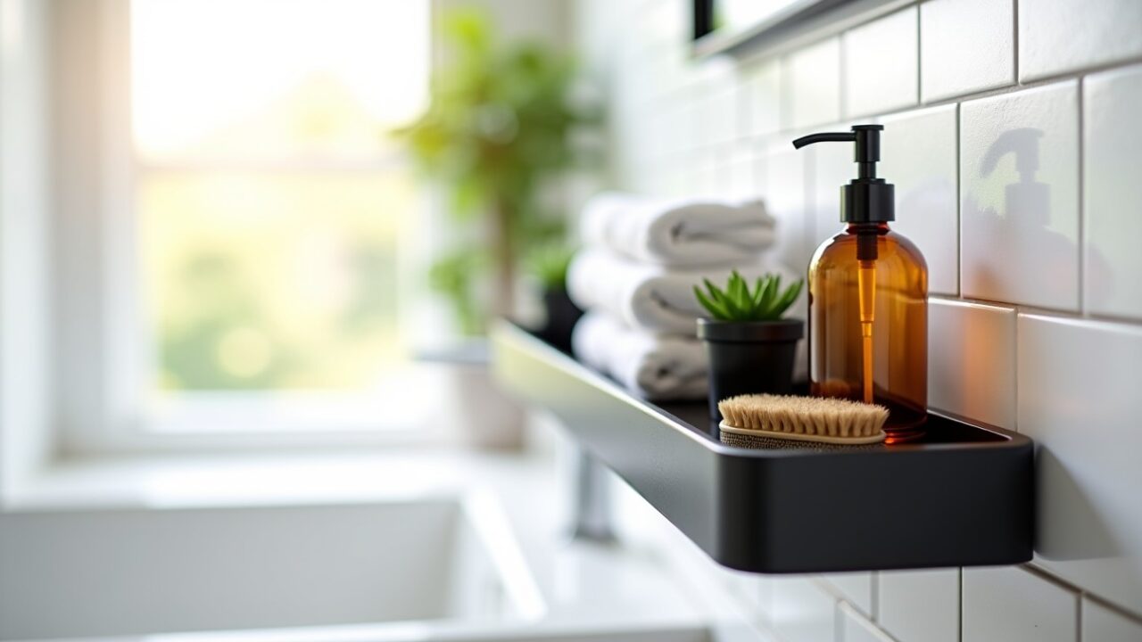 Étagère murale pour salle de bain sans perçage : alliez praticité et style pour un rangement optimal