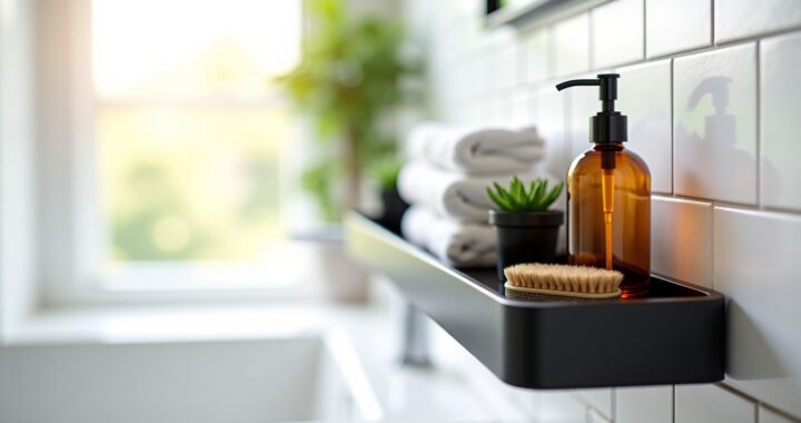 Étagère murale pour salle de bain sans perçage : alliez praticité et style pour un rangement optimal