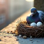 Nid de pigeon sur mon balcon : signification et messages secrets révélés