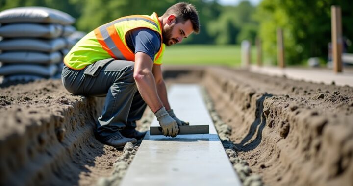 Cunettes en béton : Comprendre leur utilité et maîtriser chaque étape de leur construction