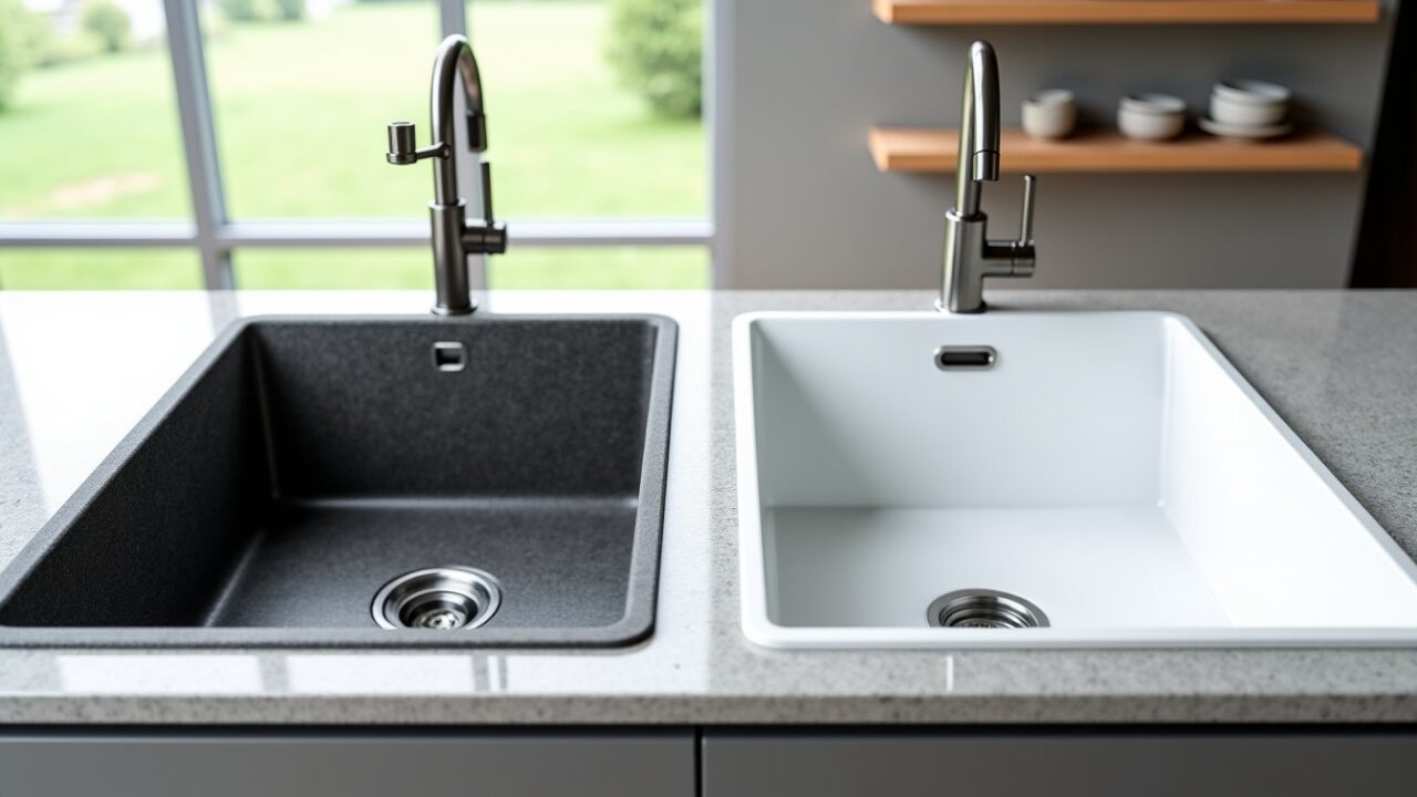 Évier en granit ou en résine : comment sélectionner le matériau idéal pour votre cuisine
