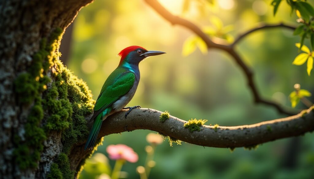 Le Pivert dans le Jardin : Découvrez sa Signification Spirituelle et son Symbolisme Profond