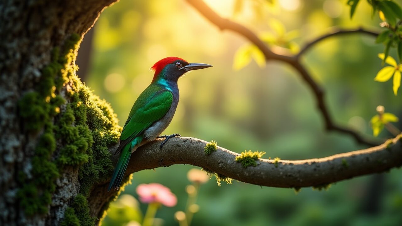 Le Pivert dans le Jardin : Découvrez sa Signification Spirituelle et son Symbolisme Profond