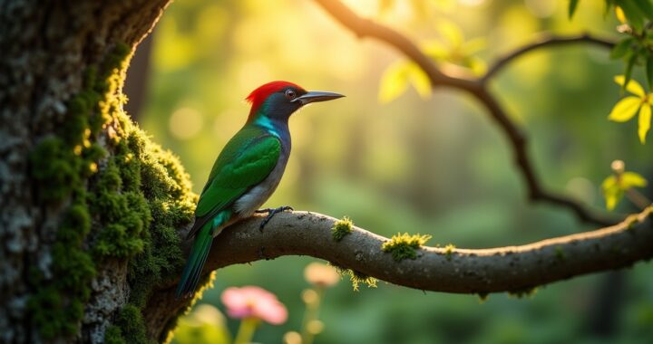 Le Pivert dans le Jardin : Découvrez sa Signification Spirituelle et son Symbolisme Profond
