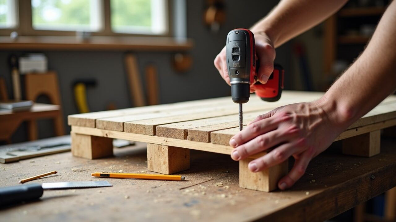 Construire un support TV robuste et facile à réaliser avec une palette : guide complet étape par étape