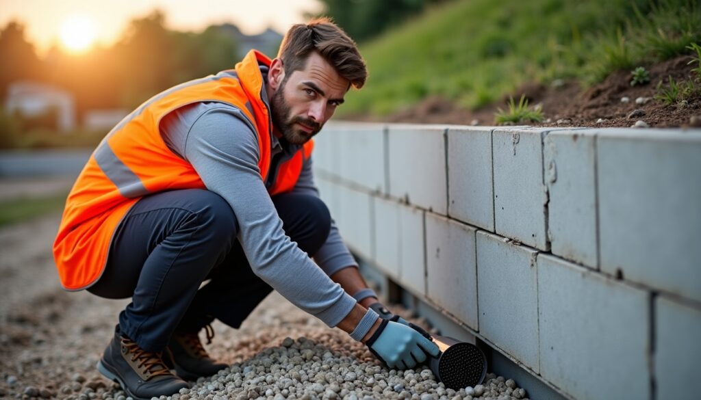Drainage des murs de soutènement : le guide essentiel pour une pose réussie en 2025