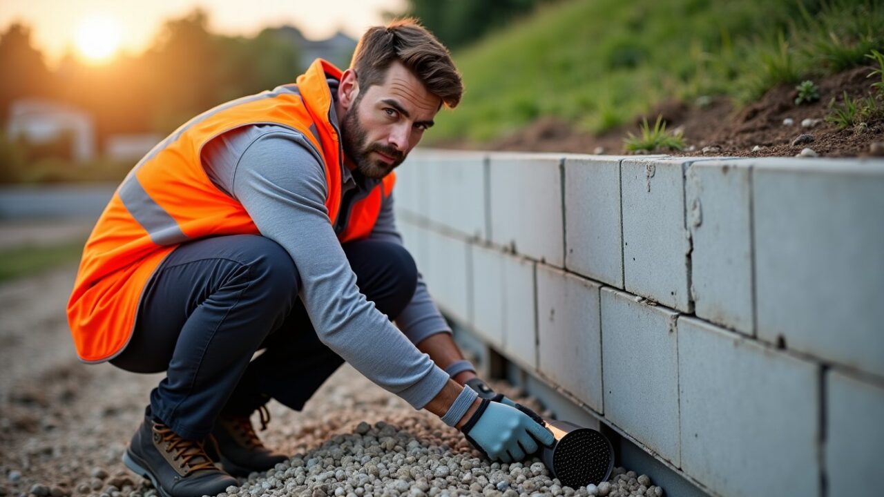 Drainage des murs de soutènement : le guide essentiel pour une pose réussie en 2025