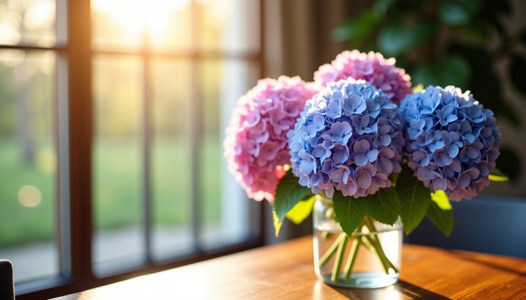 Astuces pour garder vos fleurs d’hortensia éclatantes et fraîches dans un vase