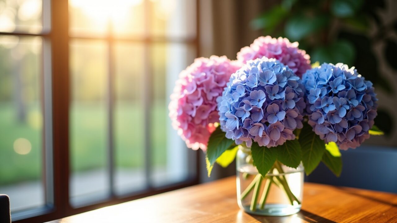 Astuces pour garder vos fleurs d’hortensia éclatantes et fraîches dans un vase