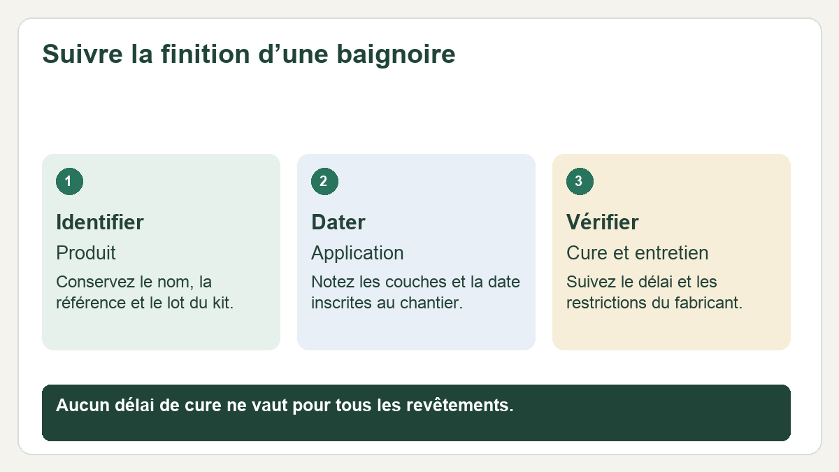Baignoire rénovée : protéger les revêtements et respecter leur cure